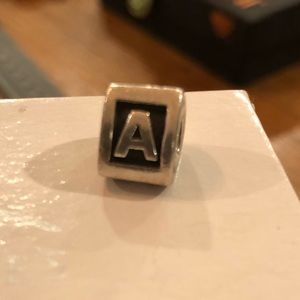 Pandora letter A charm